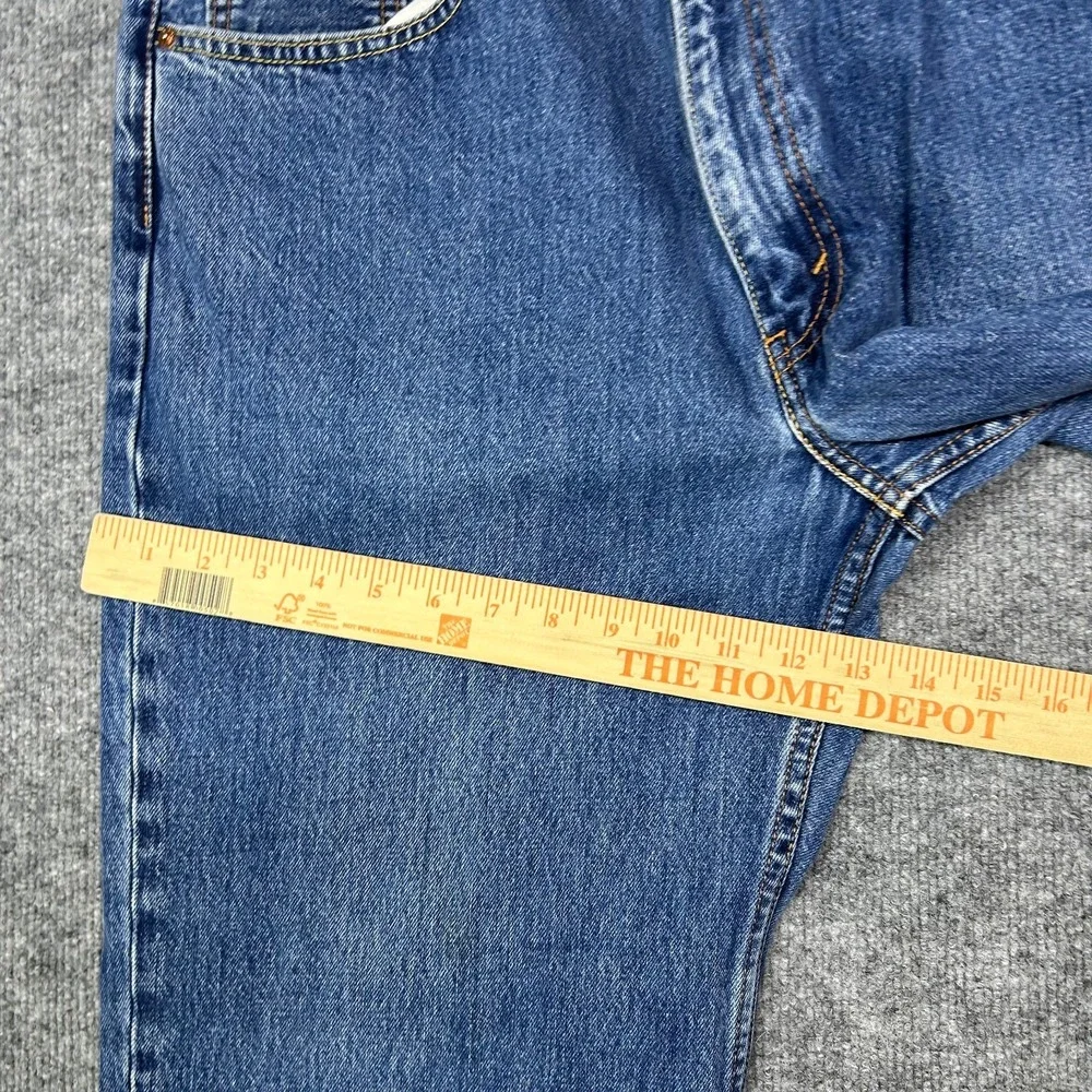 Levi's 550 Jeans Men's Blue Denim Pockets High Rise Relaxed Straight Fit - 38X30